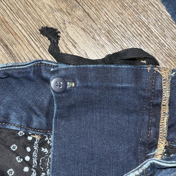 We the Free Free People CRVY high-rise lace up skinny jeans Blue Honey - Picture 8 of 13